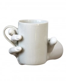 Mug Holder, hand-shaped holder in handmade resin. Antartidee