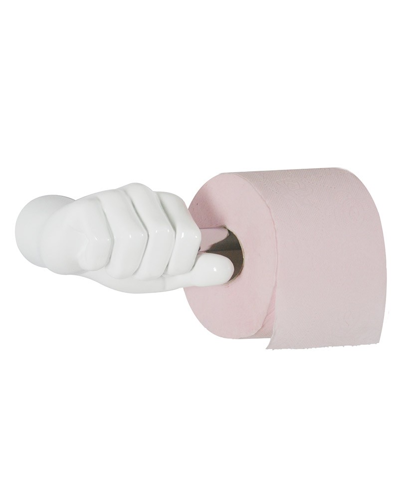 Toilet roll holder single-hand - Handicare International